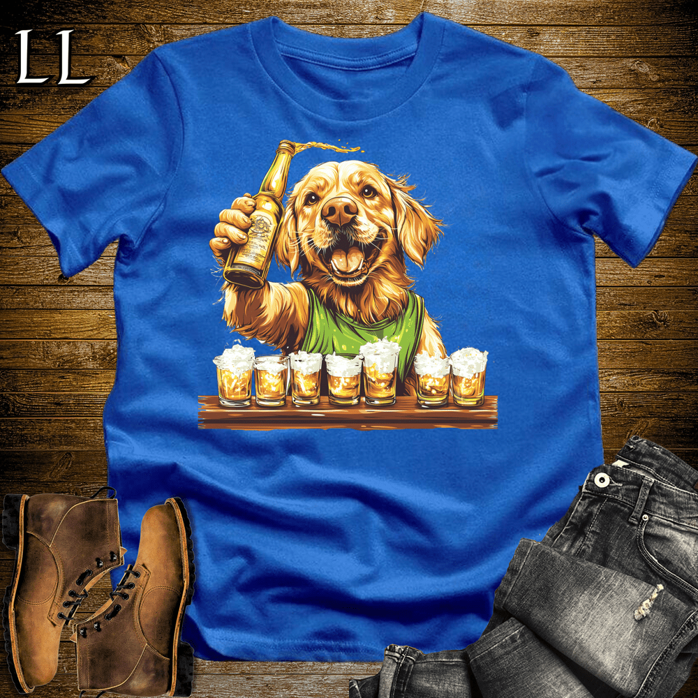 Party Animal Shots Dog Royal Blue | Shots Dog | Party Animal Tee