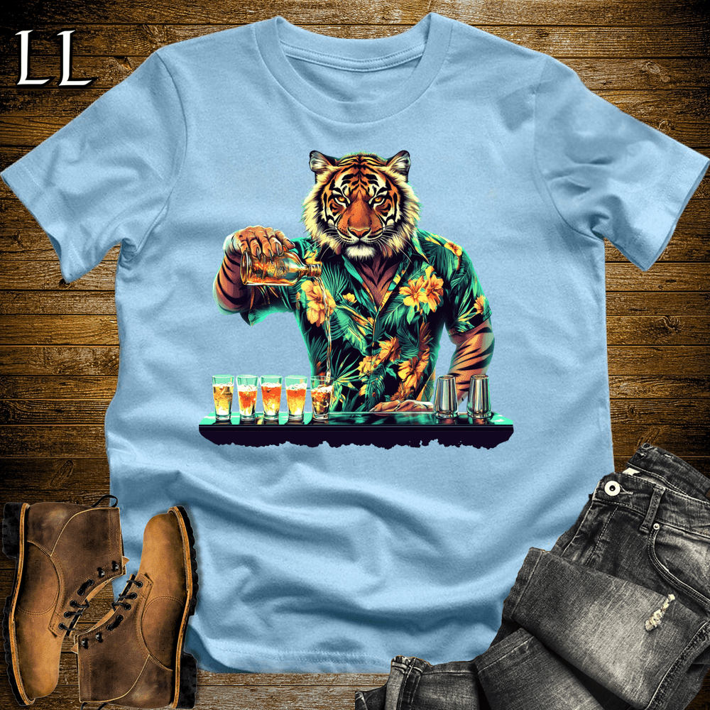 Party Animal Shots Tiger - Light Blue - LegacyLayers