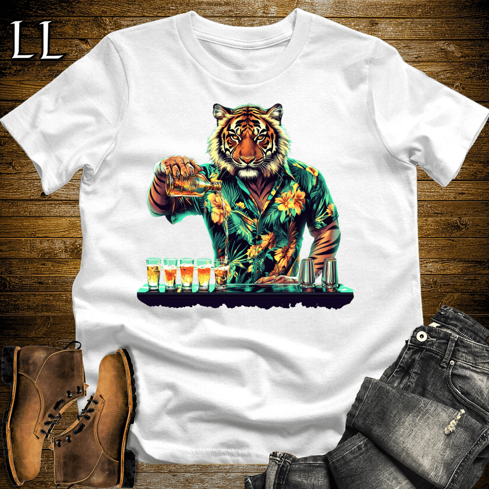 Party Animal Shots Tiger - White - LegacyLayers