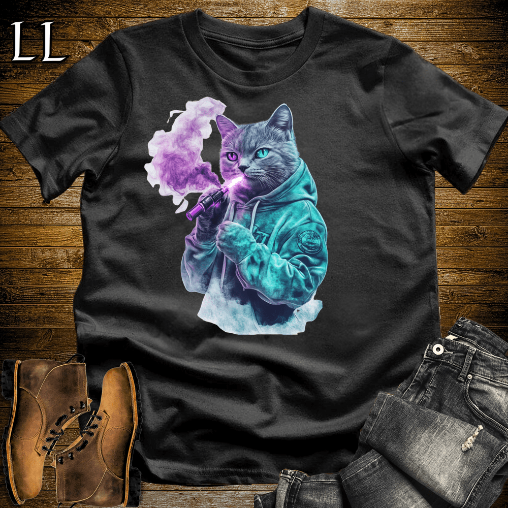 Party Animal Vape Cat Black | Vape Cat Tee