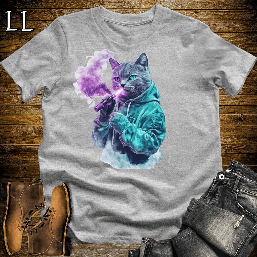 Party Animal Vape Cat Sport Grey | Vape Cat Tee