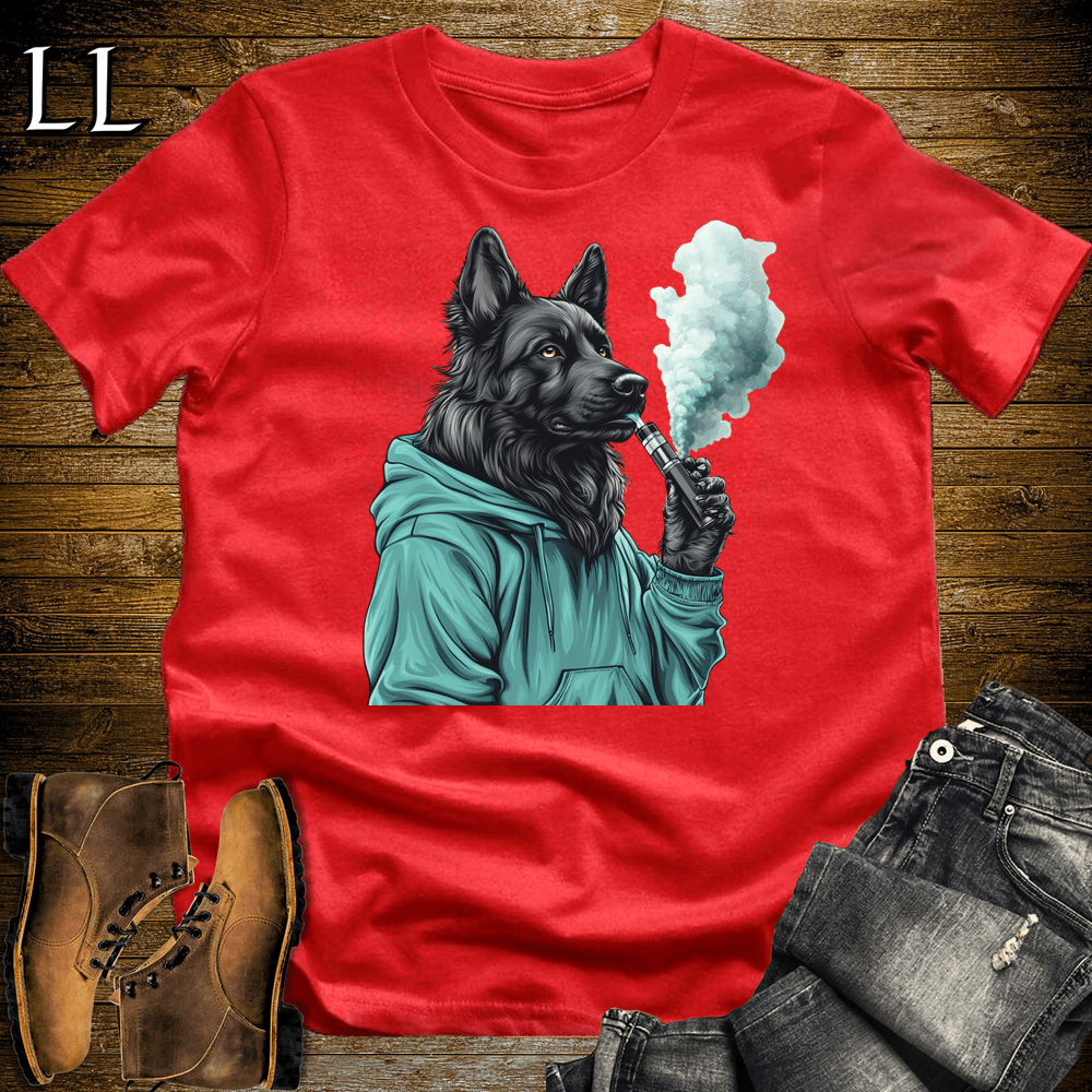 Party Animal Vape Dog Red | Vape Dog Tee