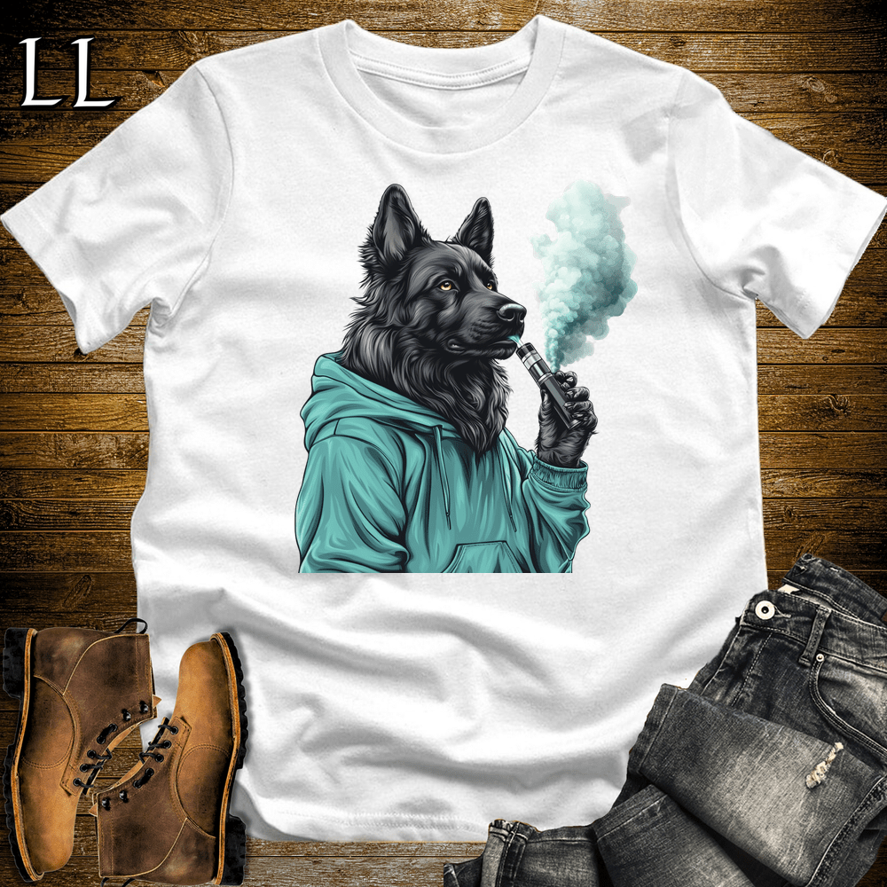 Party Animal Vape Dog White | Vape Dog Tee