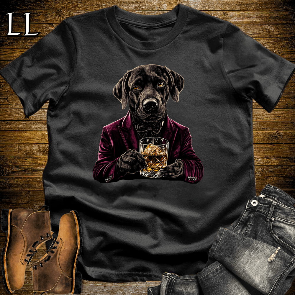 Party Animal Whiskey Dog Black | Whiskey Dog | Party Animal Tee