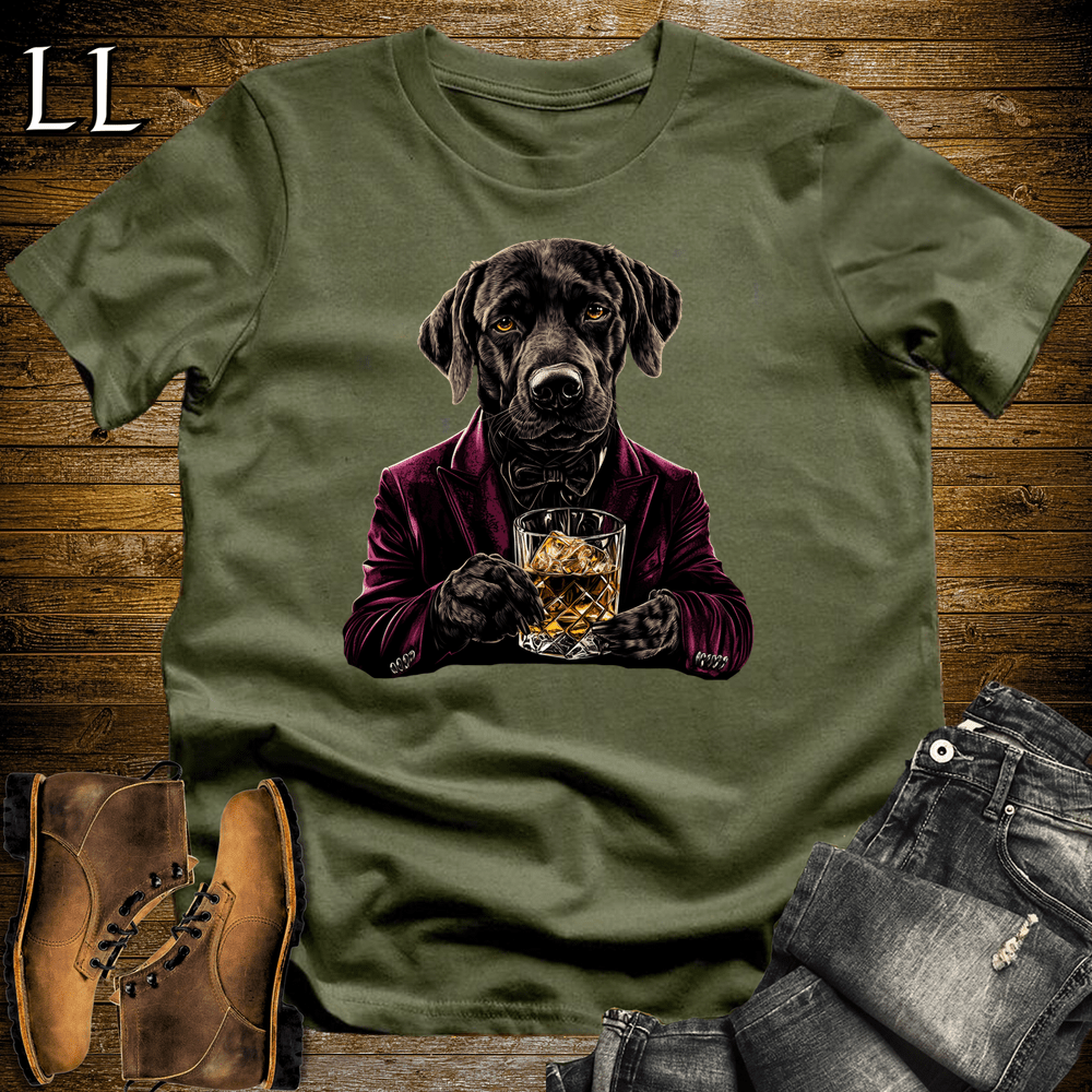 Party Animal Whiskey Dog Military Green | Whiskey Dog | Party Animal Tee