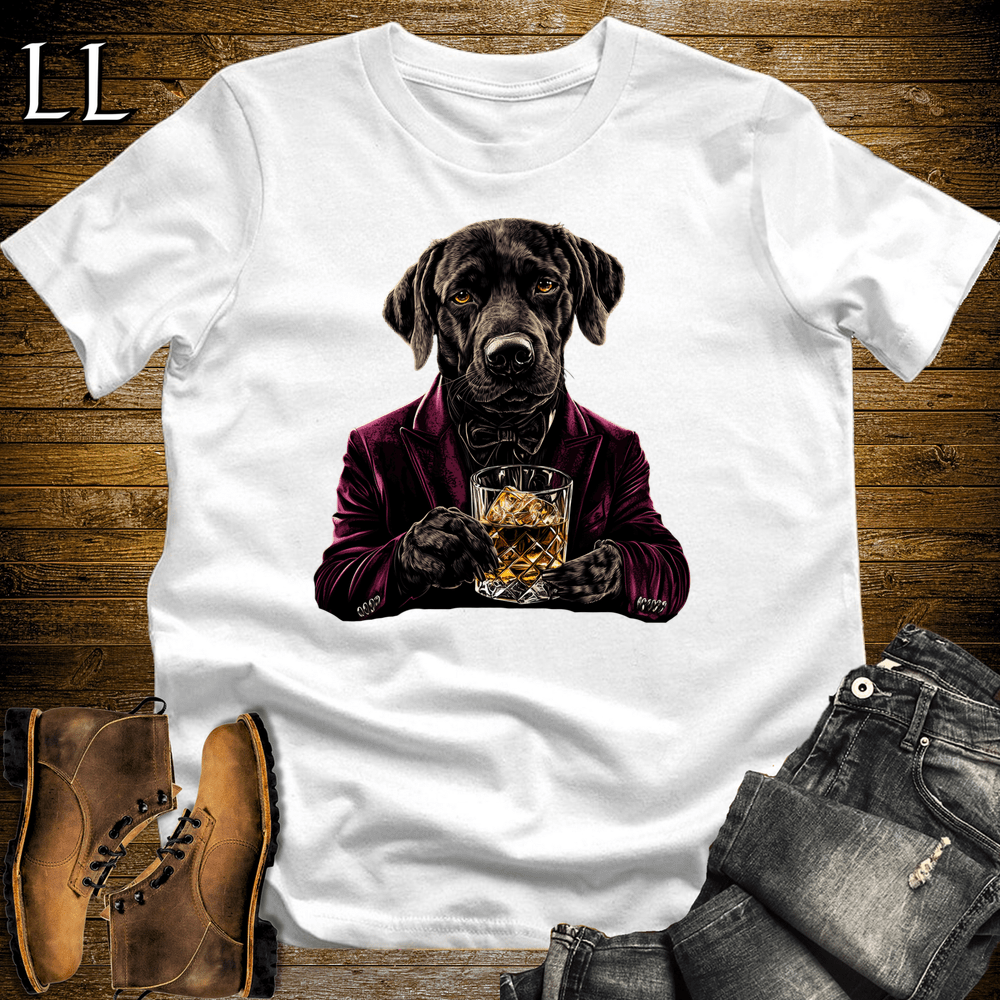 Party Animal Whiskey Dog White | Whiskey Dog | Party Animal Tee