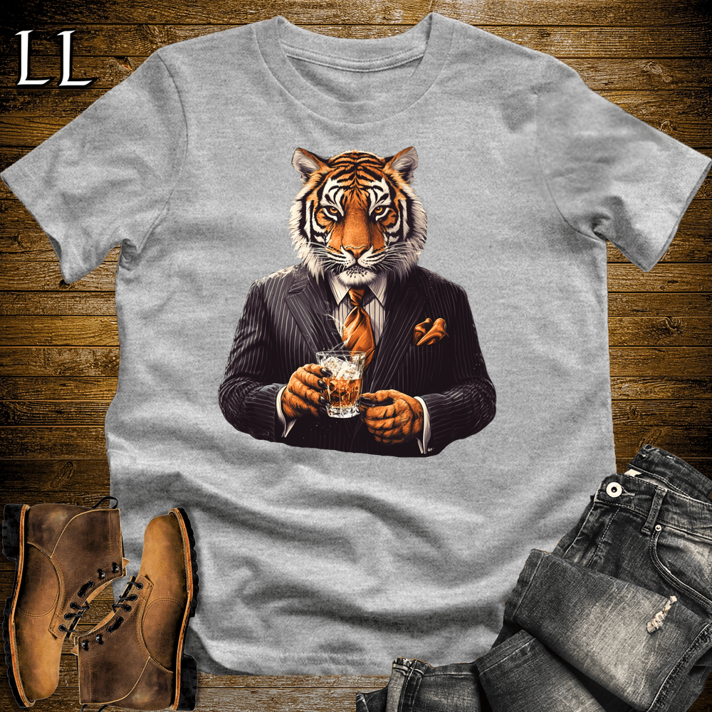 Party Animal Whiskey Tiger - Sport Grey - LegacyLayers