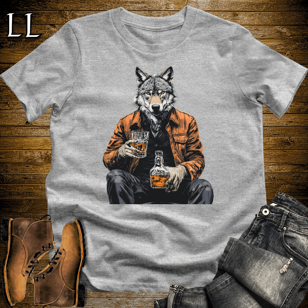 Party Animal Whiskey Wolf Sport Grey | Whiskey Wolf Tee