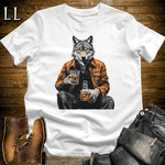 Party Animal Whiskey Wolf White | Whiskey Wolf Tee