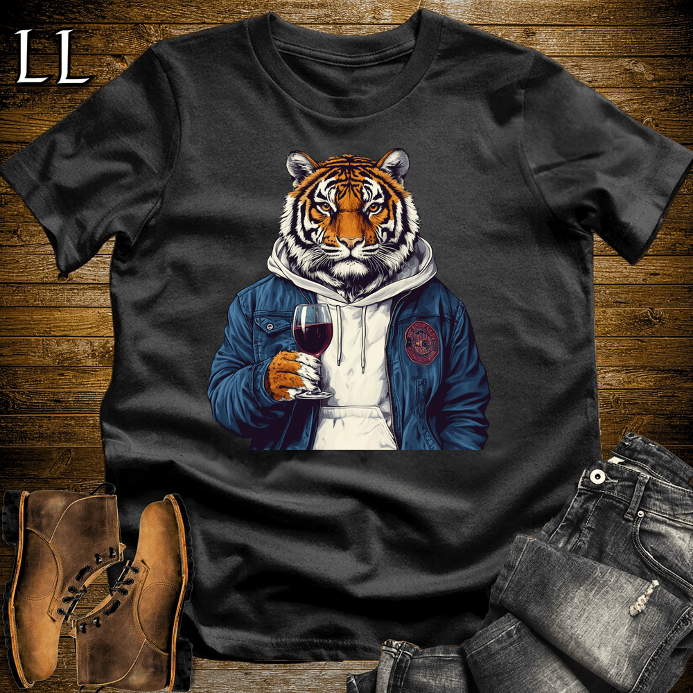 Party Animal Wine Tiger - Black - LegacyLayers