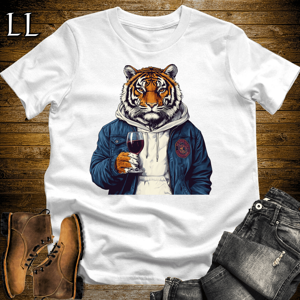 Party Animal Wine Tiger - White - LegacyLayers
