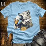 Party Animals Beer Chug Wolf - Light Blue - LegacyLayers