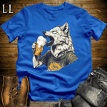 Party Animals Beer Chug Wolf - Royal - LegacyLayers