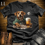 Party Animals Beer Dice Dog Black | Beer Dice Dog | Party Animal Tee