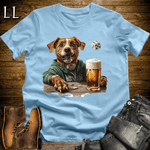 Party Animals Beer Dice Dog Light Blue | Beer Dice Dog | Party Animal Tee