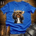 Party Animals Champagne Shower Dog Royal Blue | Champagne Dog | Party Animal Tee