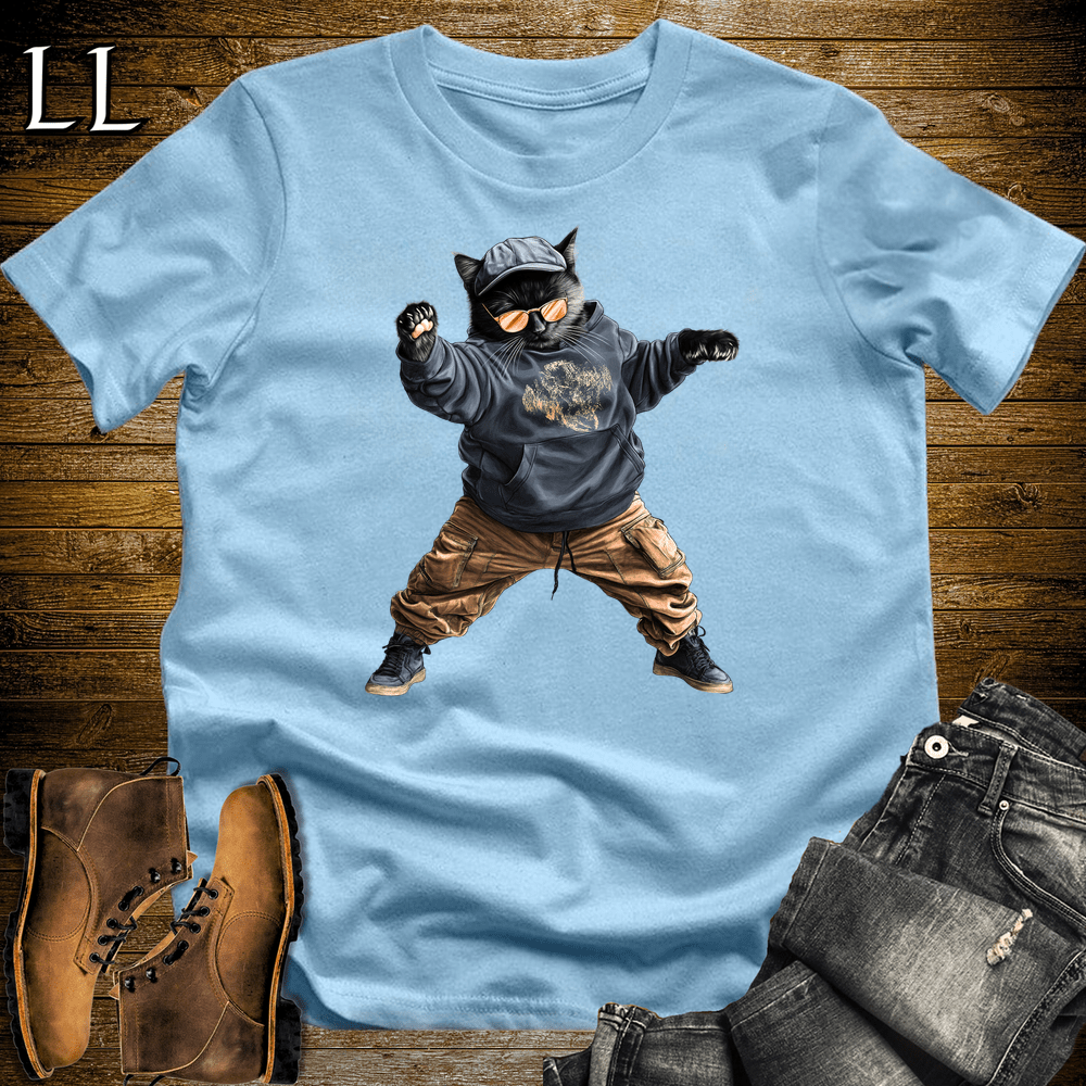 Party Animals Dance Cat Light Blue | Party Animal Tee