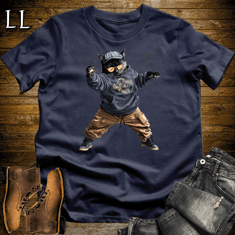 Party Animals Dance Cat - Navy - LegacyLayers