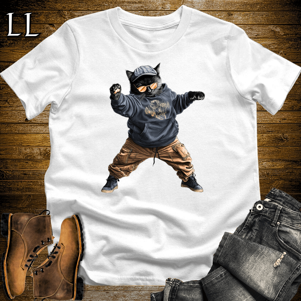 Party Animals Dance Cat White | Party Animal Tee