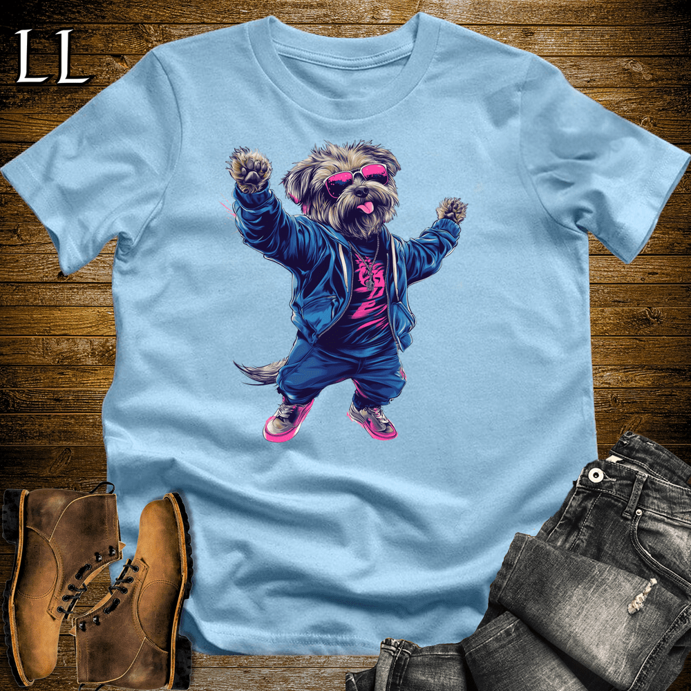 Party Animals Dancing Dog Light Blue | Party Animal Tee