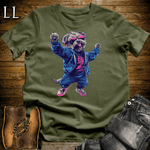 Party Animals Dancing Dog Military Green | Party Animal Tee