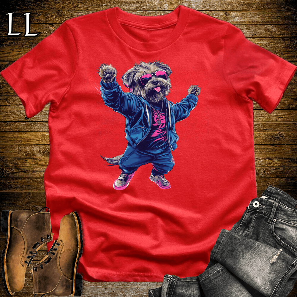 Party Animals Dancing Dog Red | Party Animal Tee