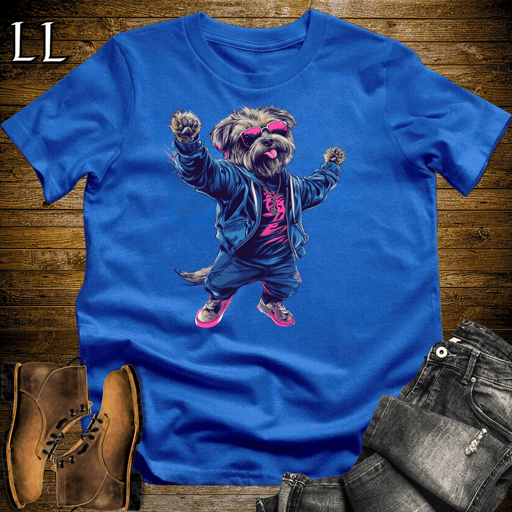 Party Animals Dancing Dog Royal Blue | Party Animal Tee