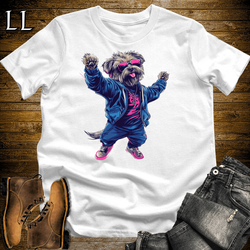 Party Animals Dancing Dog White | Party Animal Tee