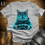 Party Animals Gaming Night Cat Sport Grey | Party Animal Tee