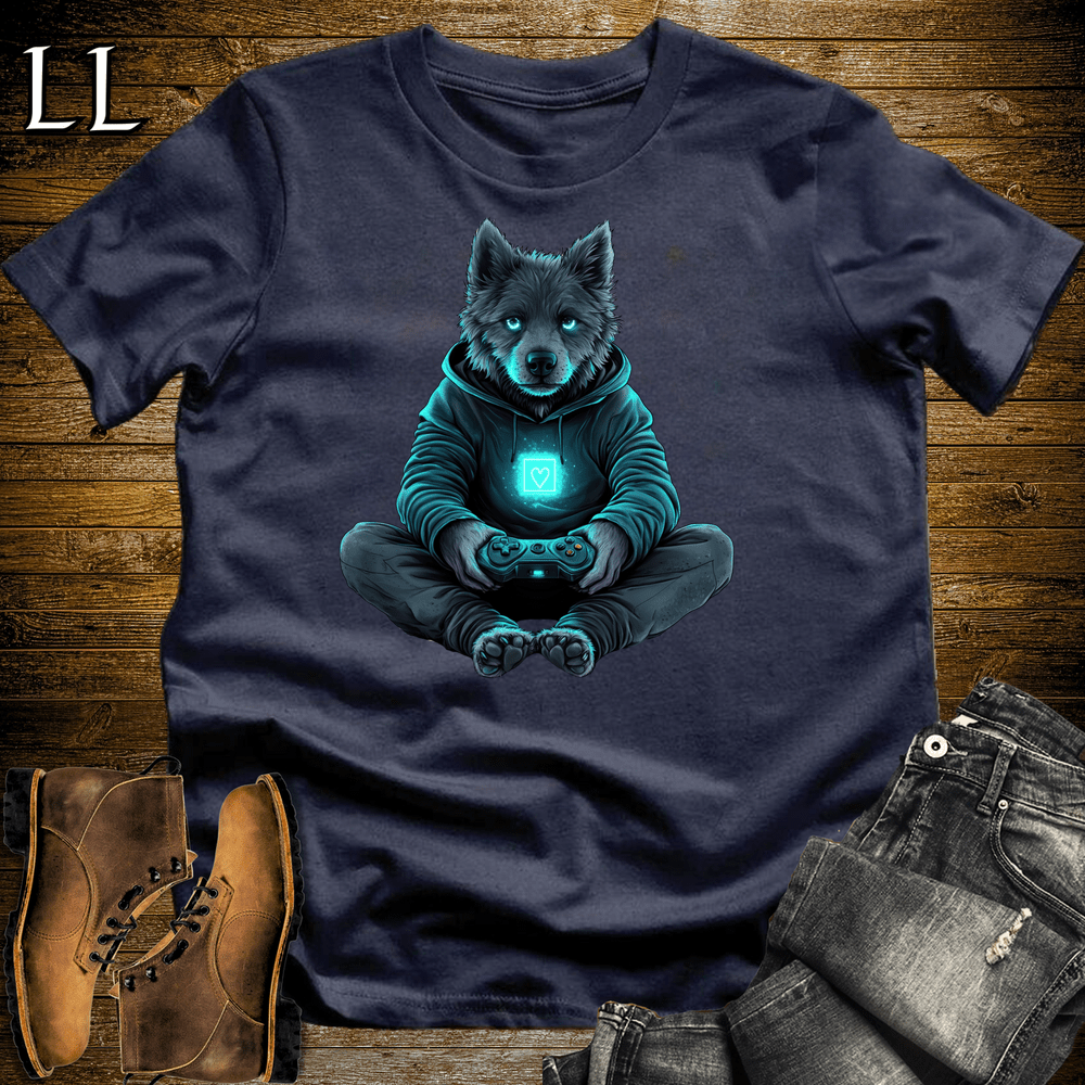 Party Animals Gaming Night Dog Navy | Gaming Night Dog | Party Animal Tee