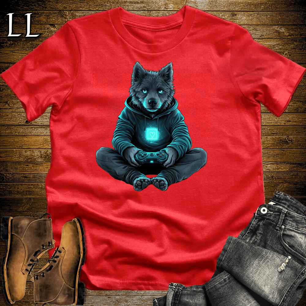 Party Animals Gaming Night Dog Red | Gaming Night Dog | Party Animal Tee