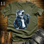 Party Animals Karaoke Wolf - Military Green - LegacyLayers