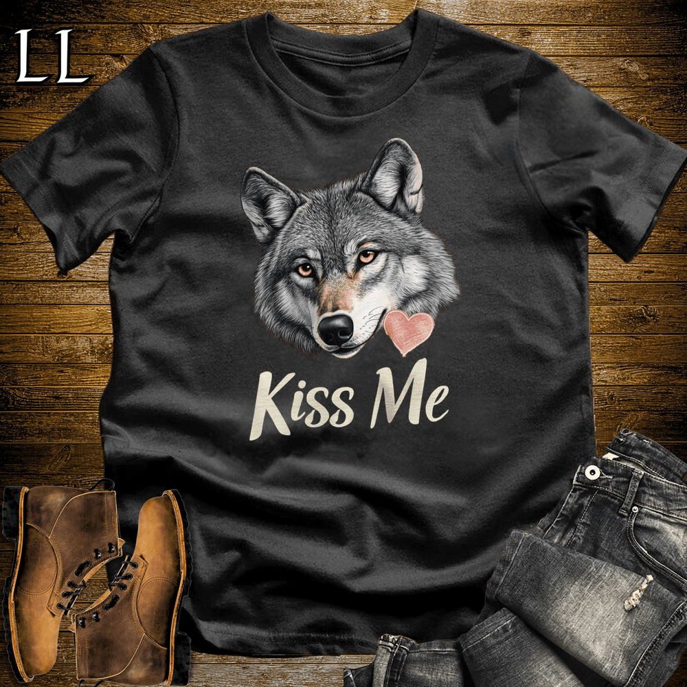 Party Animals Kiss Me Wolf - Black - LegacyLayers