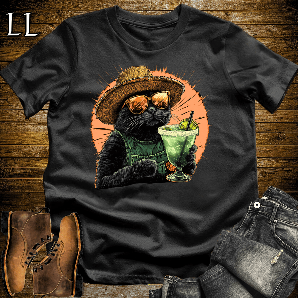 Party Animals Margarita Cat Black | Party Animal Tee