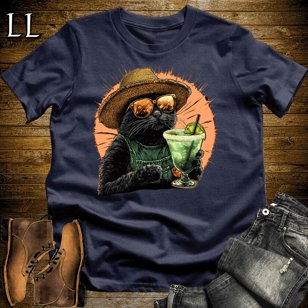 Party Animals Margarita Cat Navy | Party Animal Tee