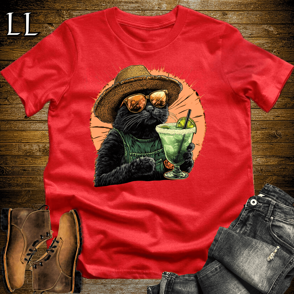 Party Animals Margarita Cat Red | Party Animal Tee