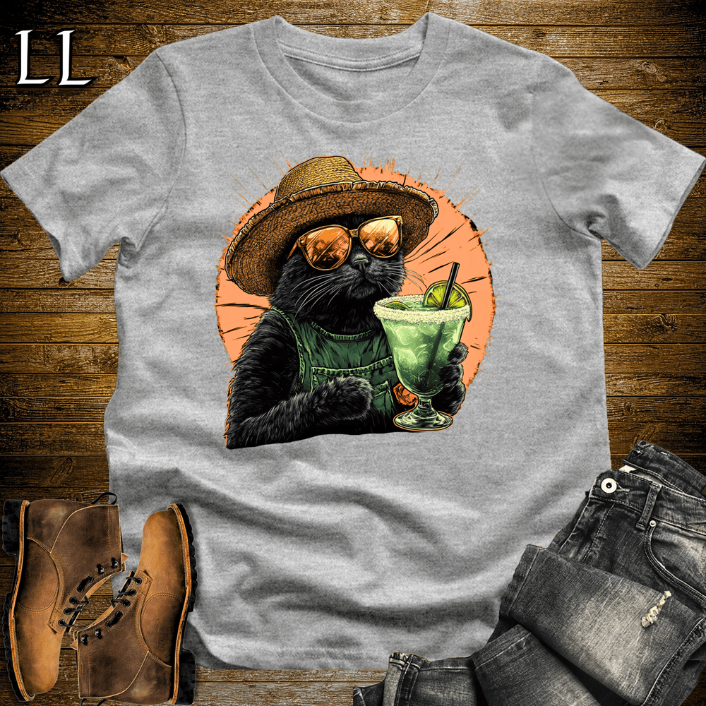 Party Animals Margarita Cat Sport Grey | Party Animal Tee