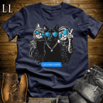 Party Animals Selfie Cats Navy | Party Animal Tee
