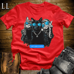 Party Animals Selfie Cats Red | Party Animal Tee