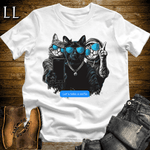 Party Animals Selfie Cats White | Party Animal Tee