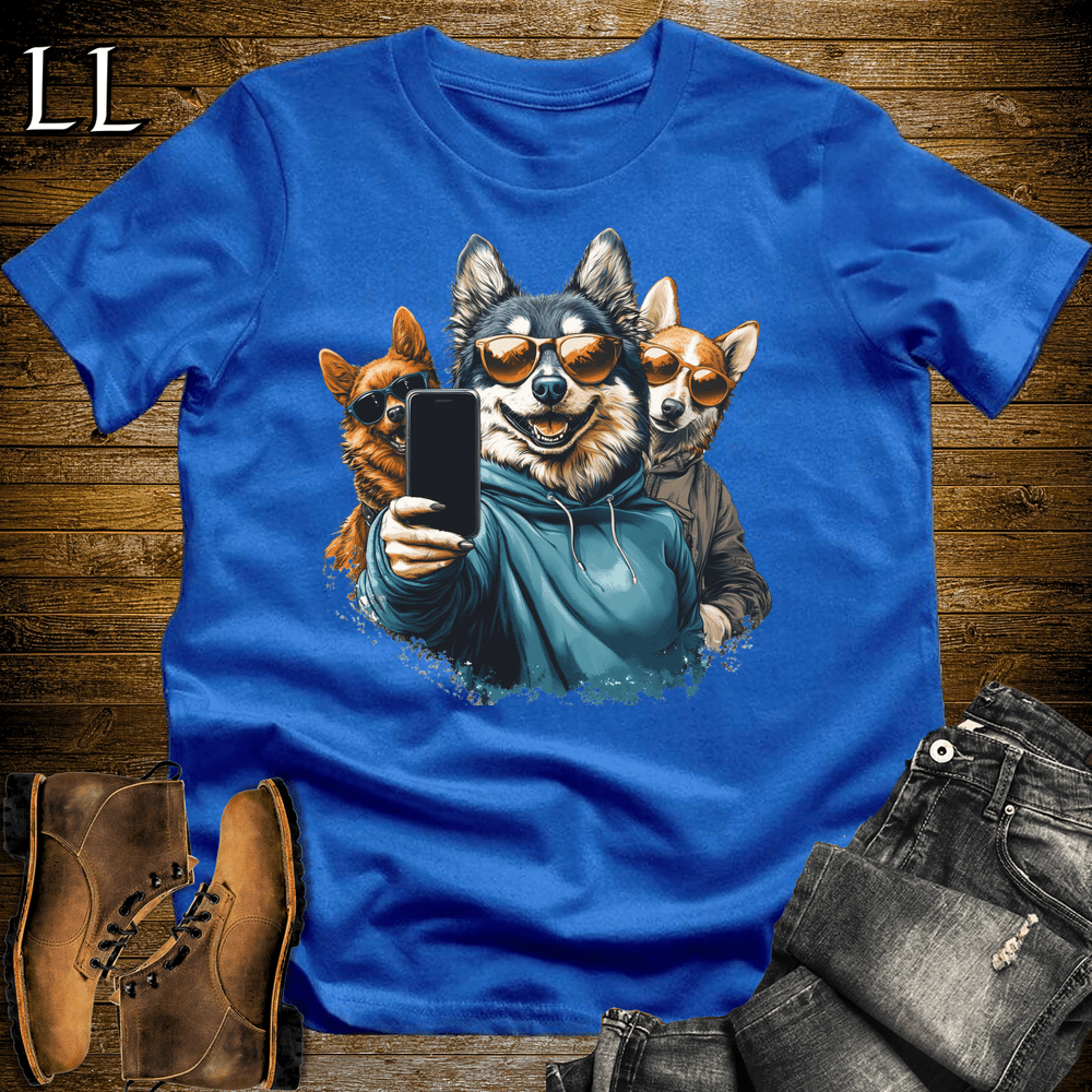 Party Animals Take A Selfie Dog - Royal - LegacyLayers