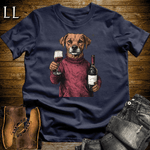 Party Animals Wine Night Dog - Navy - LegacyLayers