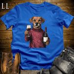 Party Animals Wine Night Dog - Royal - LegacyLayers