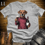 Party Animals Wine Night Dog - Sport Grey - LegacyLayers