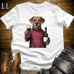 Party Animals Wine Night Dog - White - LegacyLayers