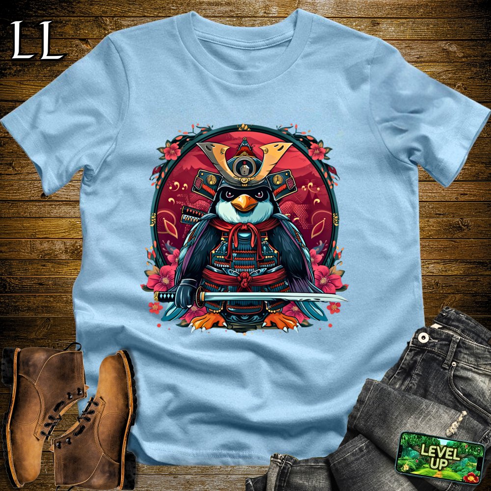 Penguin Samurai Softstyle Tee - Light Blue - LegacyLayers