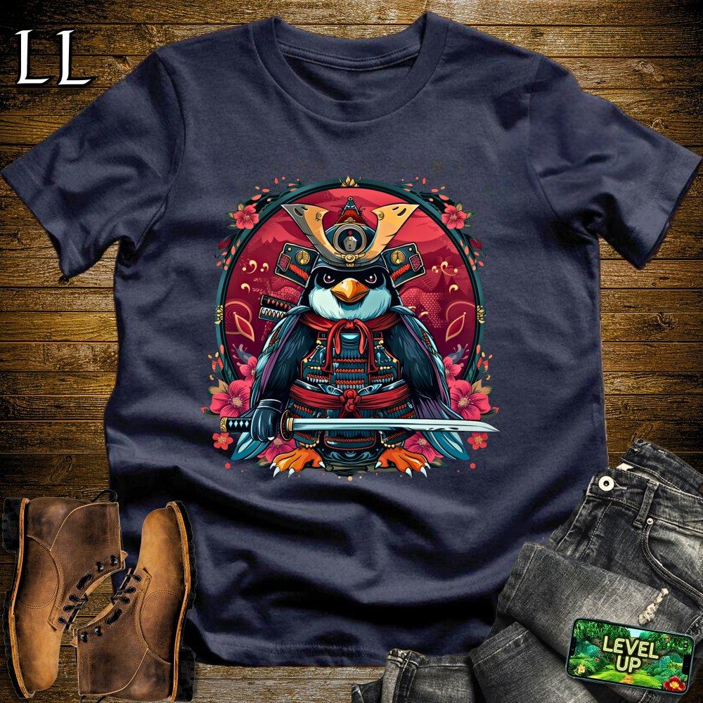 Penguin Samurai Softstyle Tee - Navy - LegacyLayers