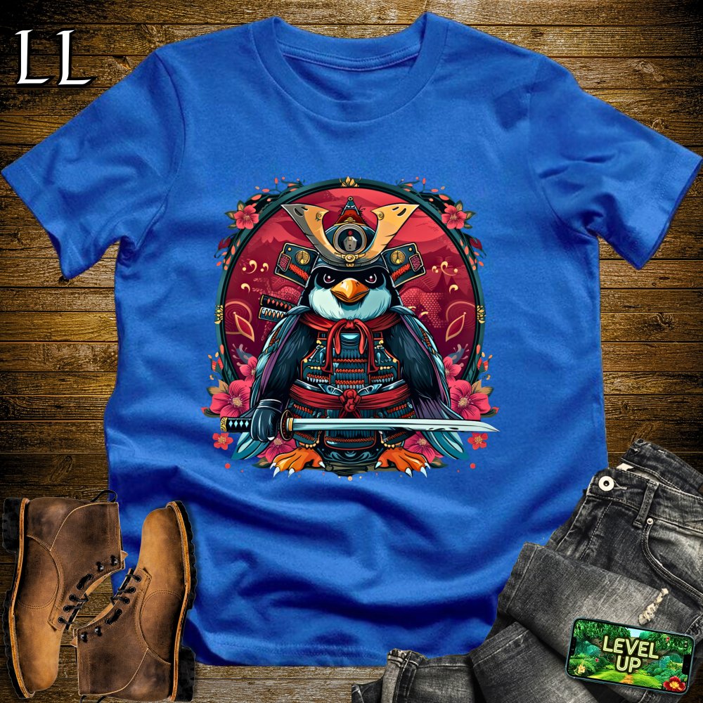 Penguin Samurai Softstyle Tee - Royal - LegacyLayers