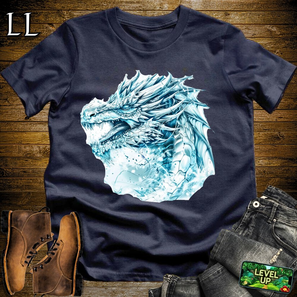 Perma Frost Dragon Softstyle Tee - Navy - LegacyLayers