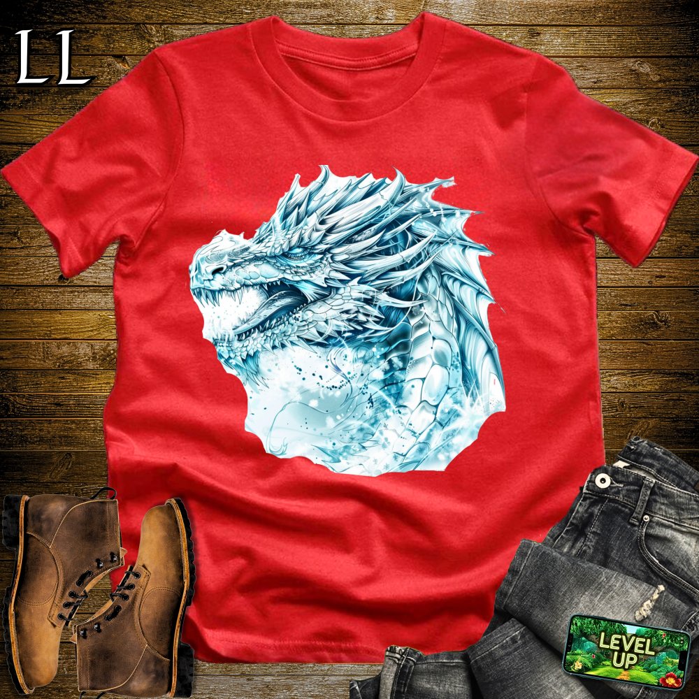 Perma Frost Dragon Softstyle Tee - Red - LegacyLayers